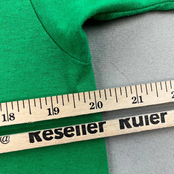 Vintage 1989 Gold Rush Miner Forty Niners T-Shirt Adult Medium Green Made in USA - Picture 7 of 8